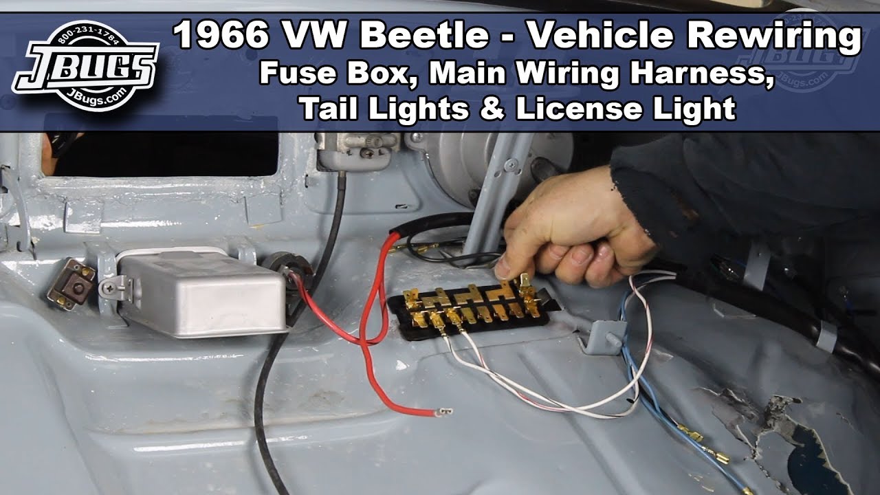 JBugs - 1966 VW Beetle - Vehicle Rewiring - Main Wiring Harness