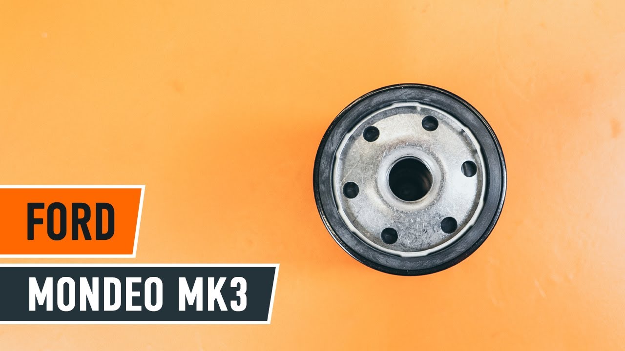 How to change oil filter and engine oil&nbsp;on FORD MONDEO MK3 Saloon [TUTORIAL AUTODOC]