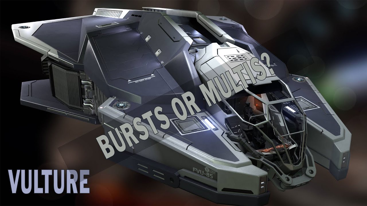 Elite:Dangerous. Trying Vulture with Large Burst Lasers or Multi-Cannons