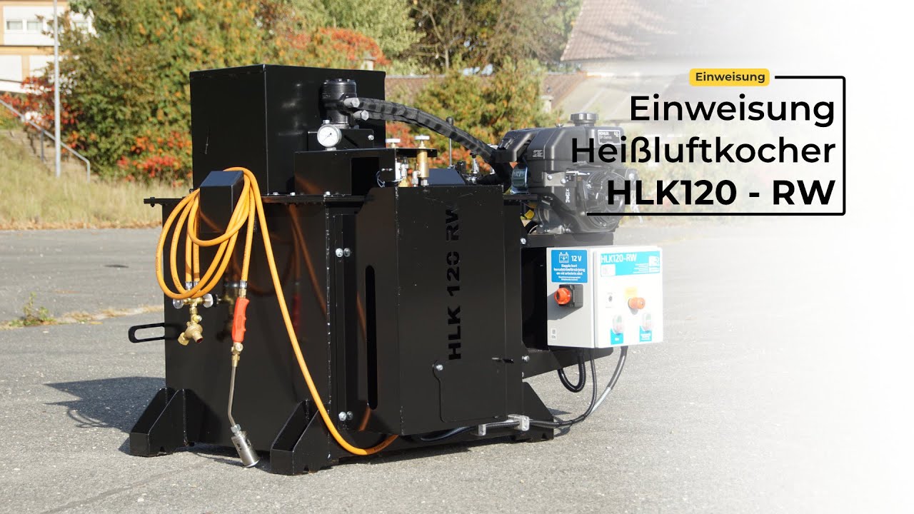 Einweisung Heißluftkocher HLK120 RW