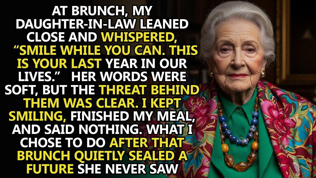 My DIL Smiled at Brunch and Whispered “This Is Your Last Year Here” 😱🥂