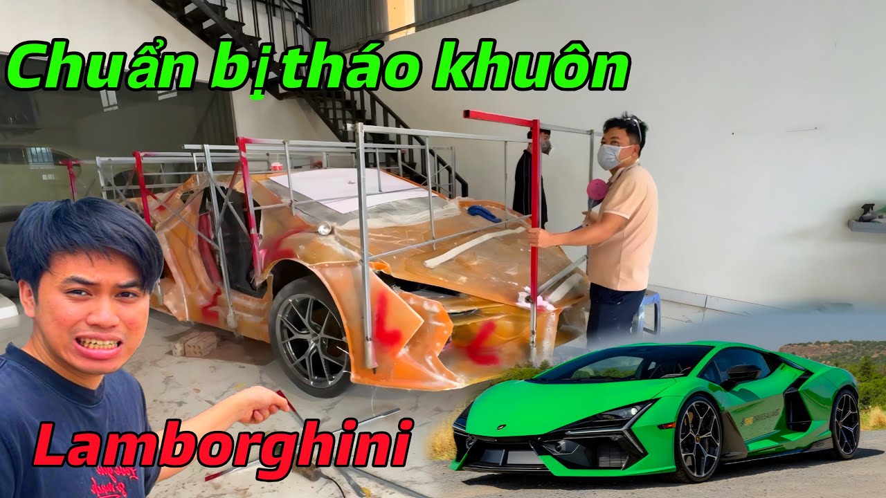 Hoàn thành khung sắt , chuẩn bị tháo khuôn siêu xe Lamborghini Revuelto 