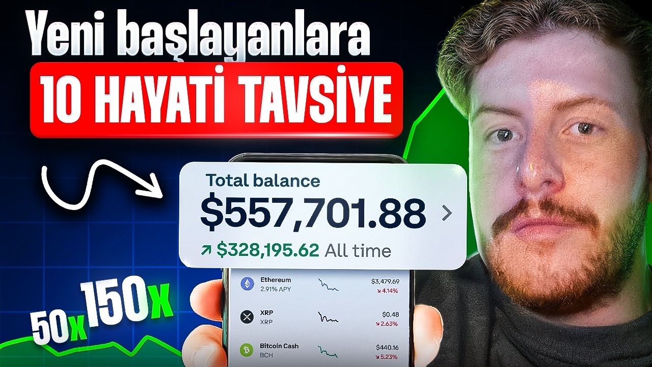 Yeni Başlayanlar İ&ccedil;in 10 Yıllık Kripto Para Yatırımcısından 10 Kritik Tavsiye [10 Dakikada]