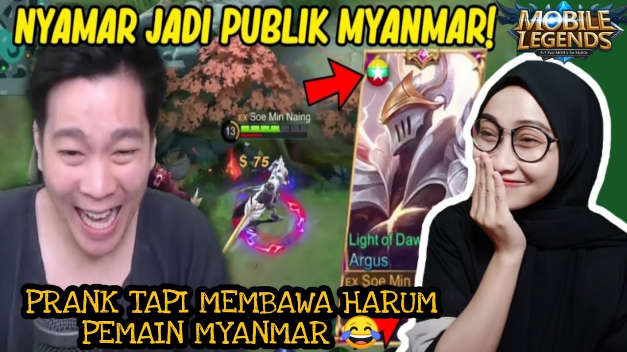NGAKAK!! REACTION JONTHAN LIANDI NYAMAR JADI PUBLIK MYANMAR SUPER KOCAK | Ismahnoer