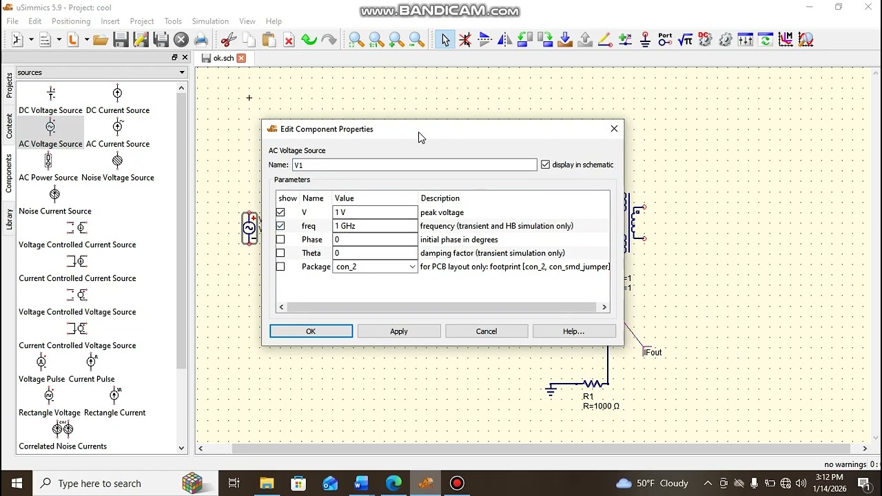 Finding input impedance at the RF port of a double balanced mixer using uSimmics