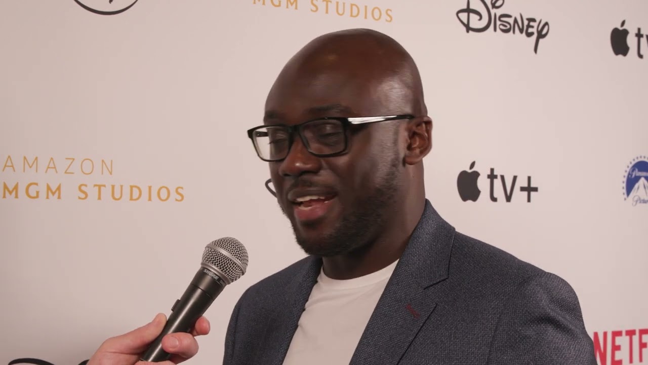 Segun Akinola - HMMA red carpet with David F