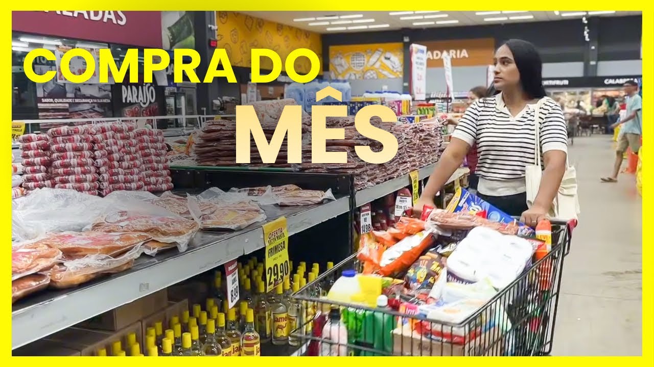COMPRA DO MÊS COMPLETA NO ATACADISTA / COM VALOR TOTAL 