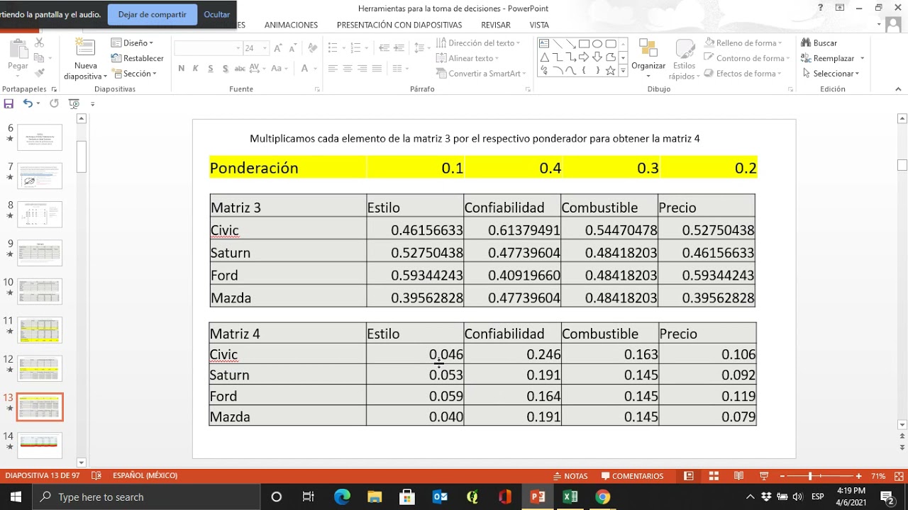 TOPSIS con Excel para no matemáticos