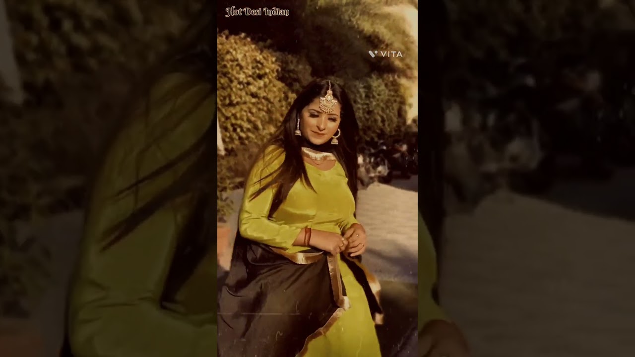 Sexy satin silk salwar suit jatti punjabi bhabi