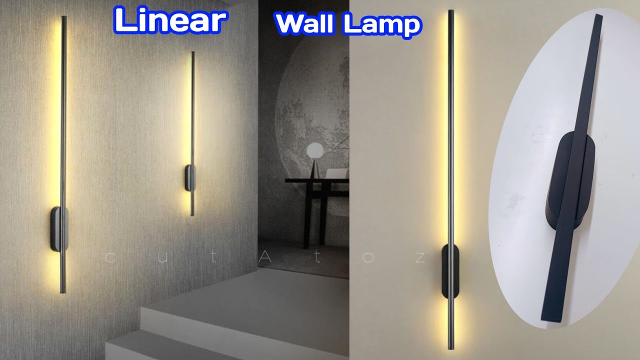 Modern Simple Linear Tube LED Wall Lamp | Up down Background Opposite Wall light LED | Bedside wall