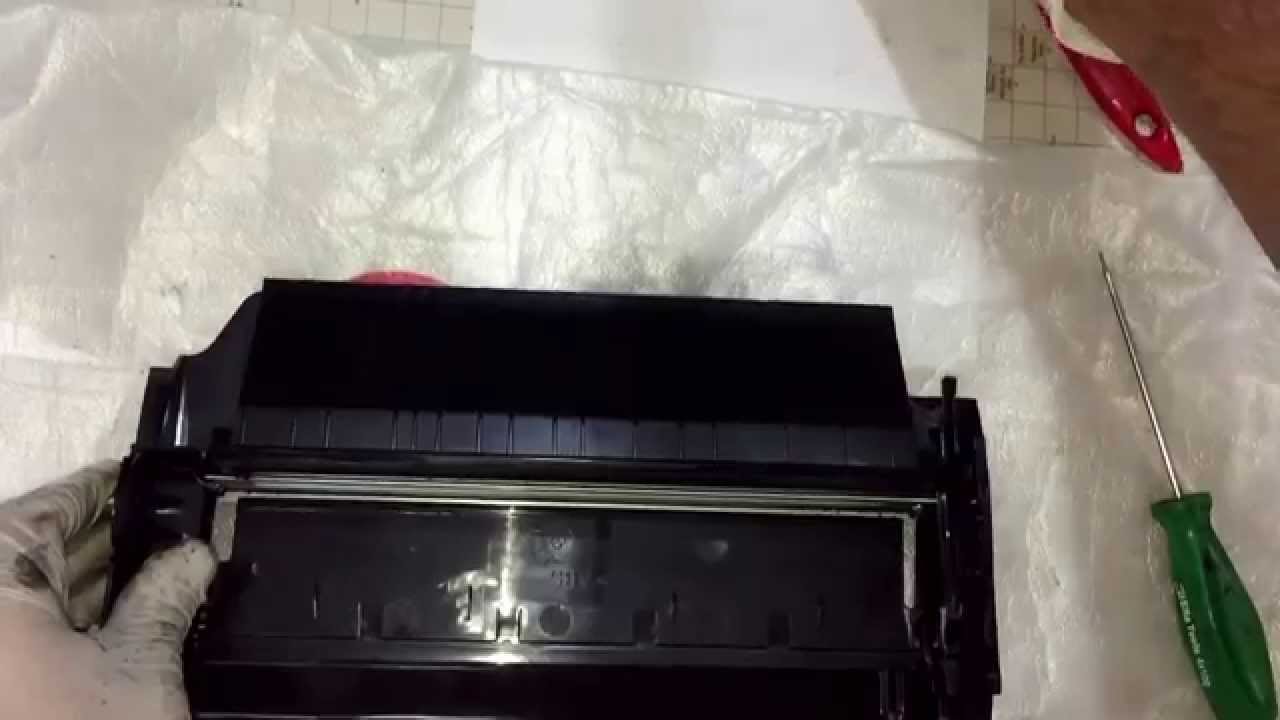 How to toner refilling Lexmark x654 x656 x658 t650. Lexmark x654 t650 toner dolumu