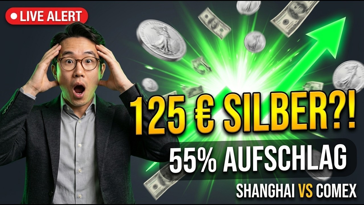 55 % Aufschlag — Was Shanghais Silberpreis von 125 $ für deinen Stack bedeutet