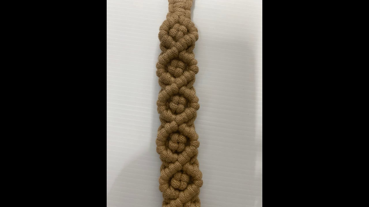 無連接線菱形花邊+田字結 手機背帶  Macrame Diamond Strap