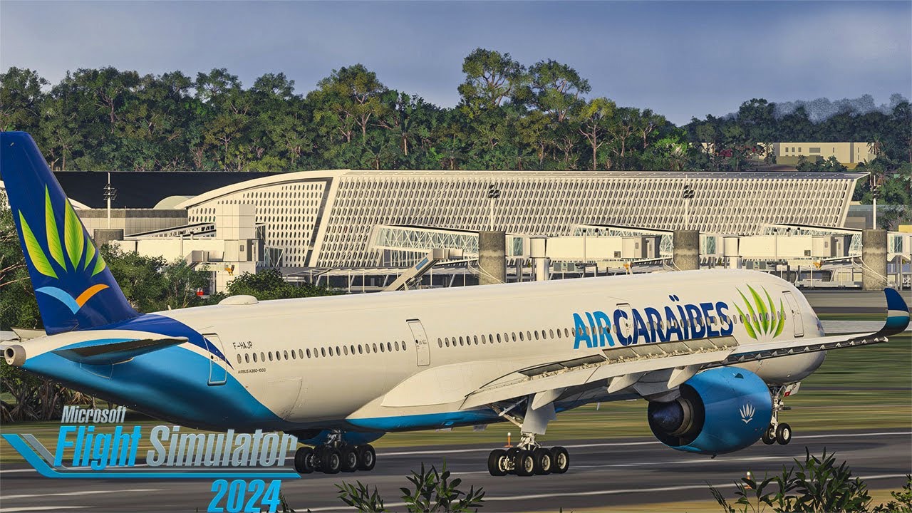 inibuilds A350-1000 | Full Flight | Paris✈️Guadeloupe | MSFS 2024 