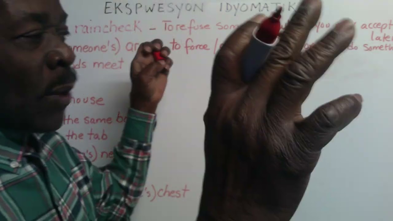 EKSPWESYON IDYOMATIK OU DWE KONNEN
