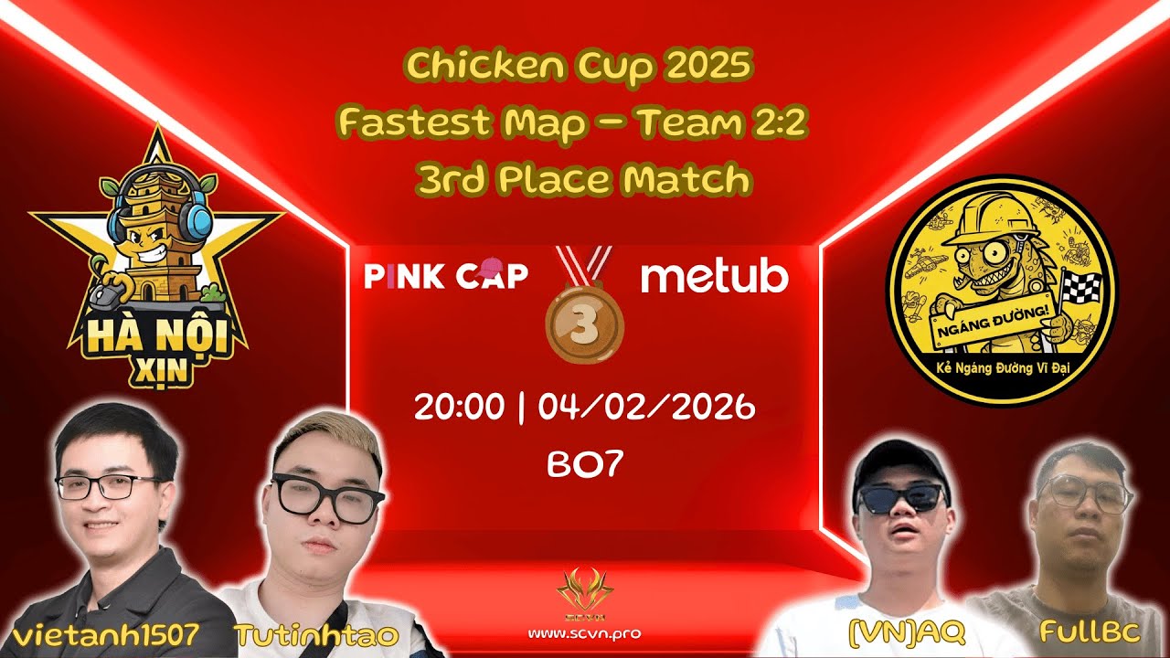 [LIVE] SCVN Chicken Cup 2025 – 3rd Place Match (BO7) | Fastest Map | Day 25