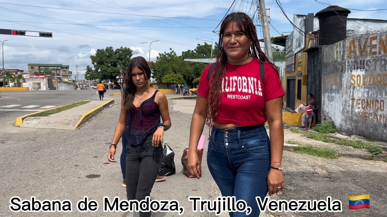 🇻🇪 Warm VENEZUELA, walking in SABANA DE MENDOZA #virtualtour #sabanademendoza #venezuela #trujillo