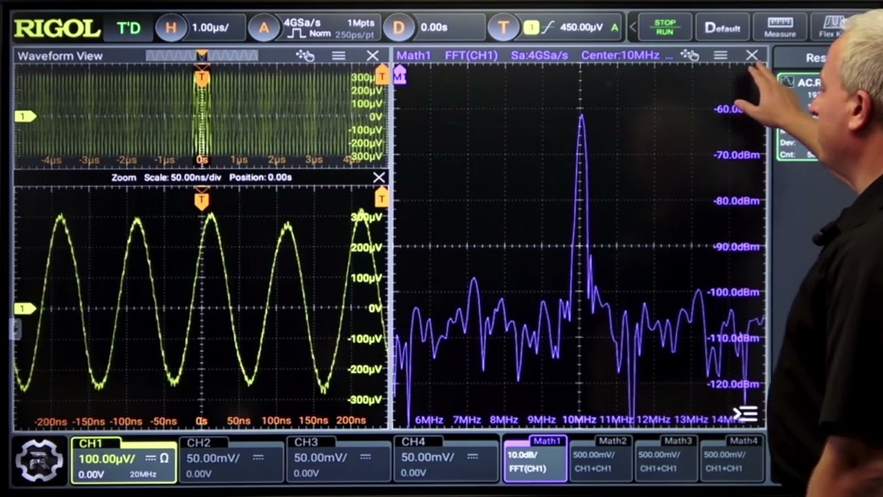 Rigol DHO4000 Oscilloscope Noise Performance