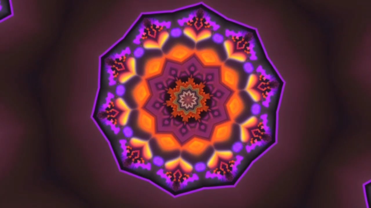 Sleep in 3 minutes: Kaleidoscope mandala with Gentle Rain sound