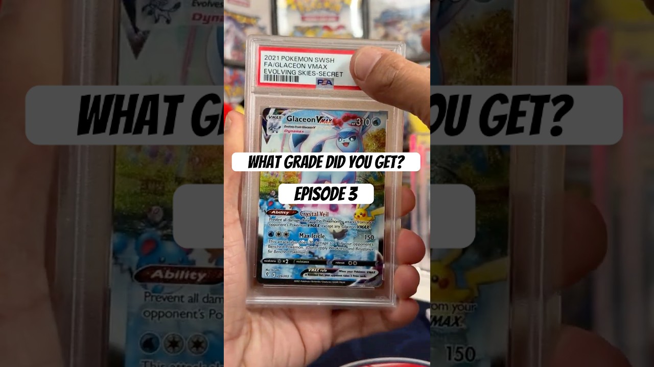What Grade Did You Get? Episode 3 - Lugia Legend (HGSS) & Glaceon Vmax Alt Art from Evolving Skies