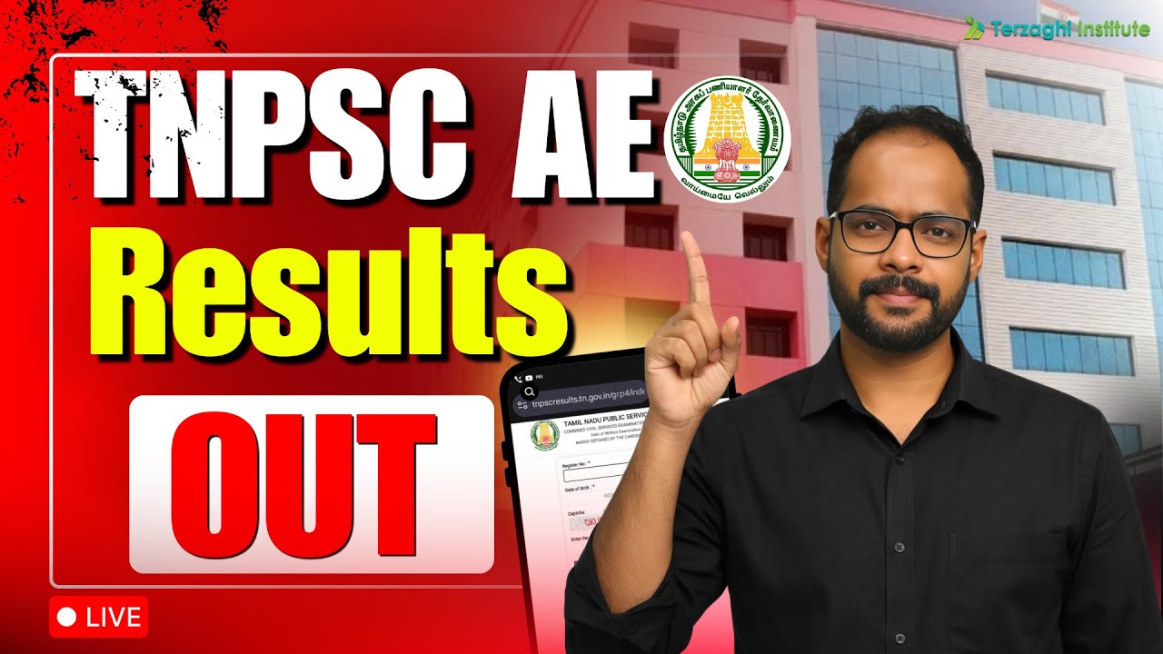 🔴TNPSC AE Result OUT Now 🚨 | Official Update & Analysis |  Official Announcement- Terzaghi Institute