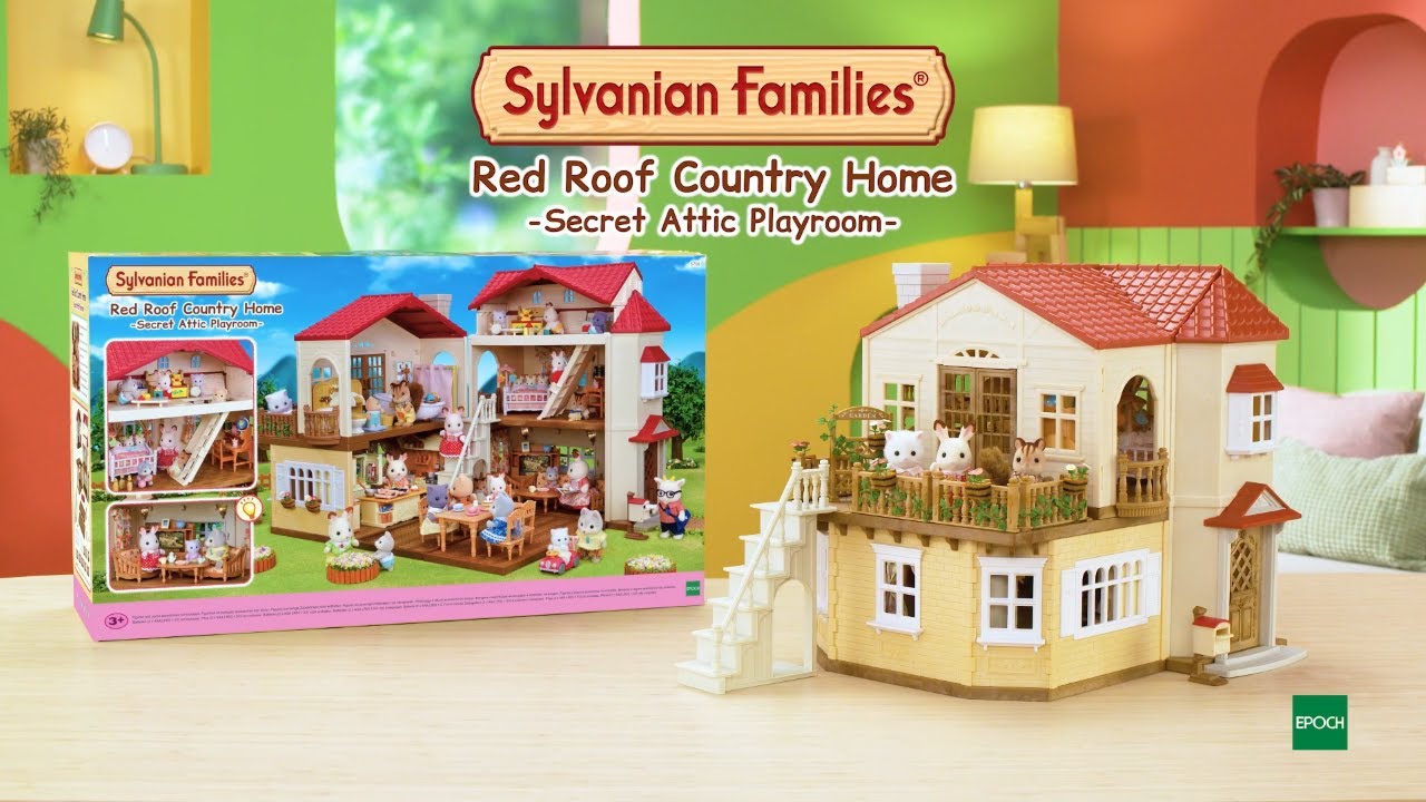 Red Roof Country Home -Secret Attic Playroom- | Sylvanian Families