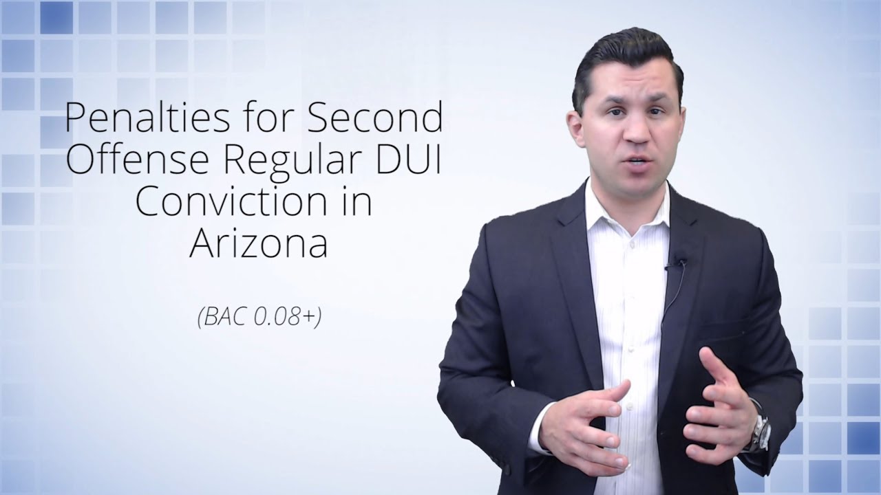 Second Offense Regular DUI Penalties in Arizona