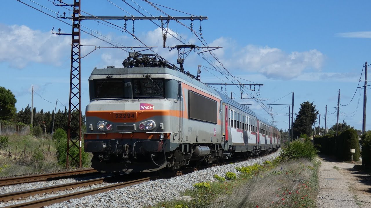 Des trains en tout genre à travers les Corbières ! FRET; PÈLERIN; IC; ACHEMINEMENT; TTX; TER...
