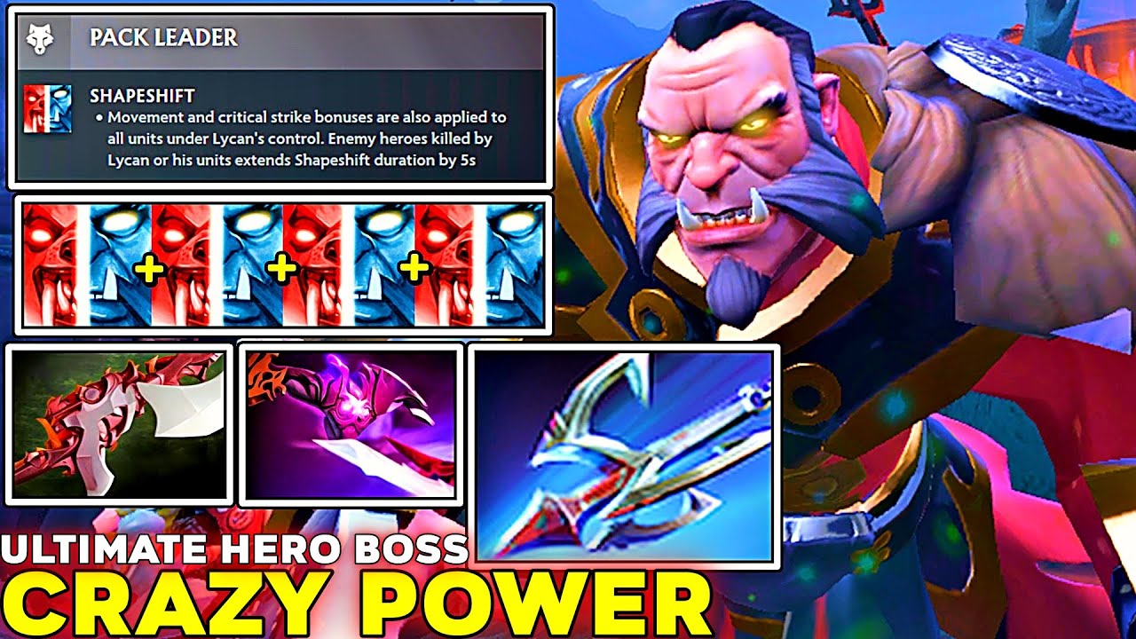 New Safelane Monster [ Lycan ] with Crazy Power Ultimate Hero Boss - Dota 2