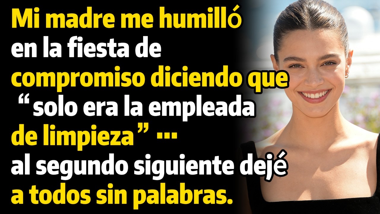 Mi madre me humilló en la fiesta de compromiso llamándome “solo la empleada de limpieza”…