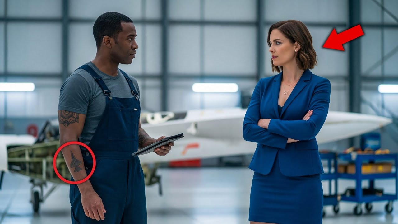 Single Dad Mechanic Was Mocked by a CEO Over Jet Engine — Then She Saw the Tattoo That Changed Every
