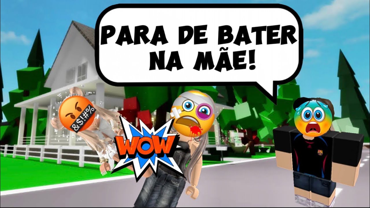 A menina malvada que batia na cara da mãe - História Roblox