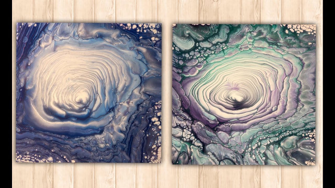 Ring pours with cloud effect and cells