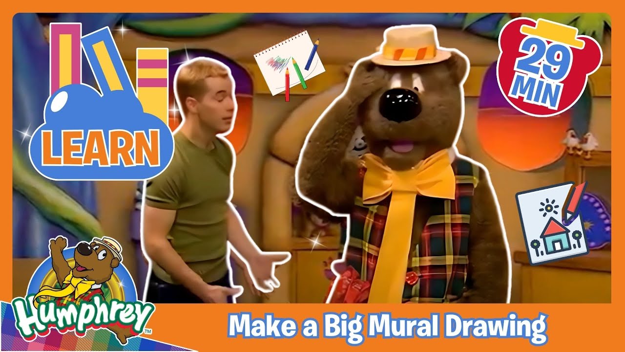 Learn How to Draw a Mural | Full Classic Episode | Fun Educational Art Video | Humphrey B. Bear