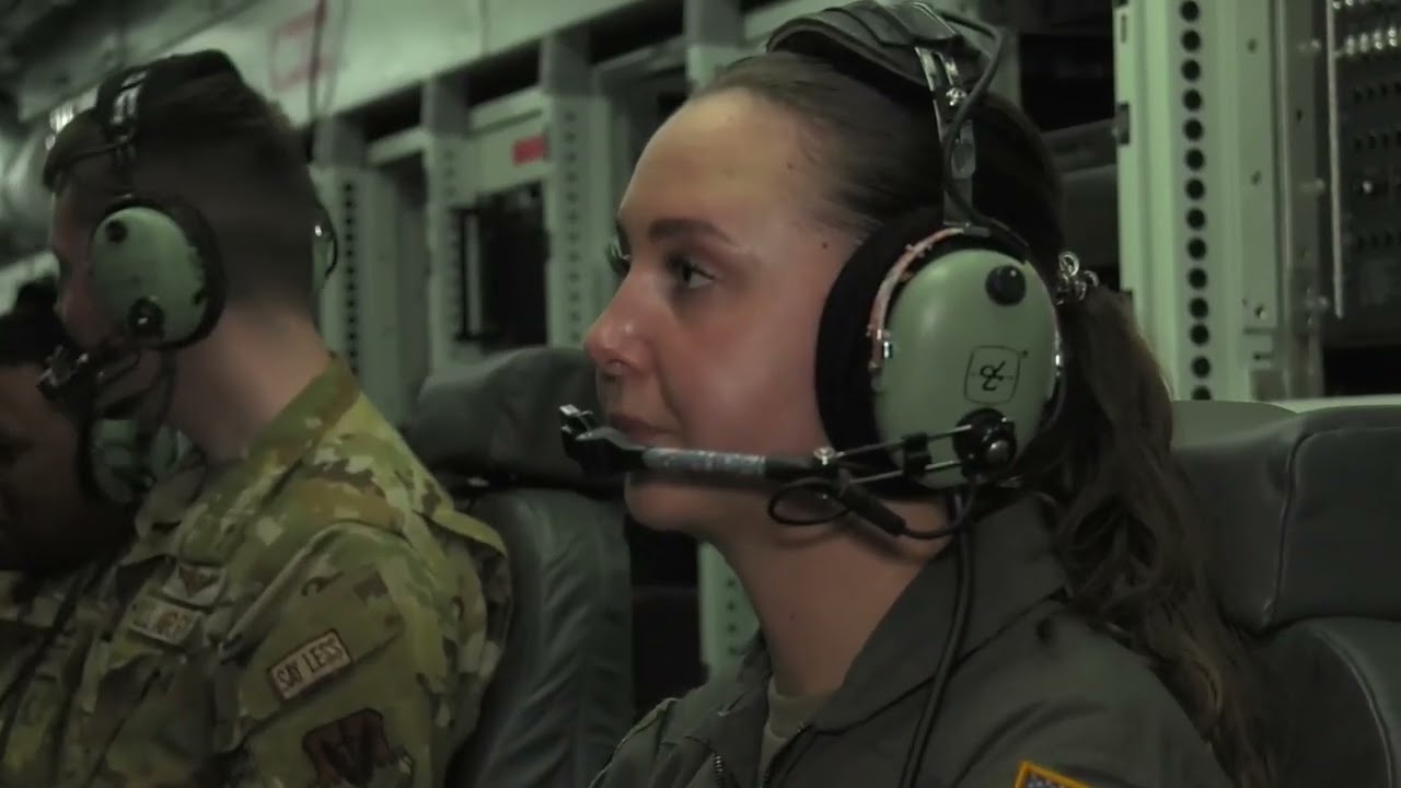 RC-135 Linguist boarding and at their work stations