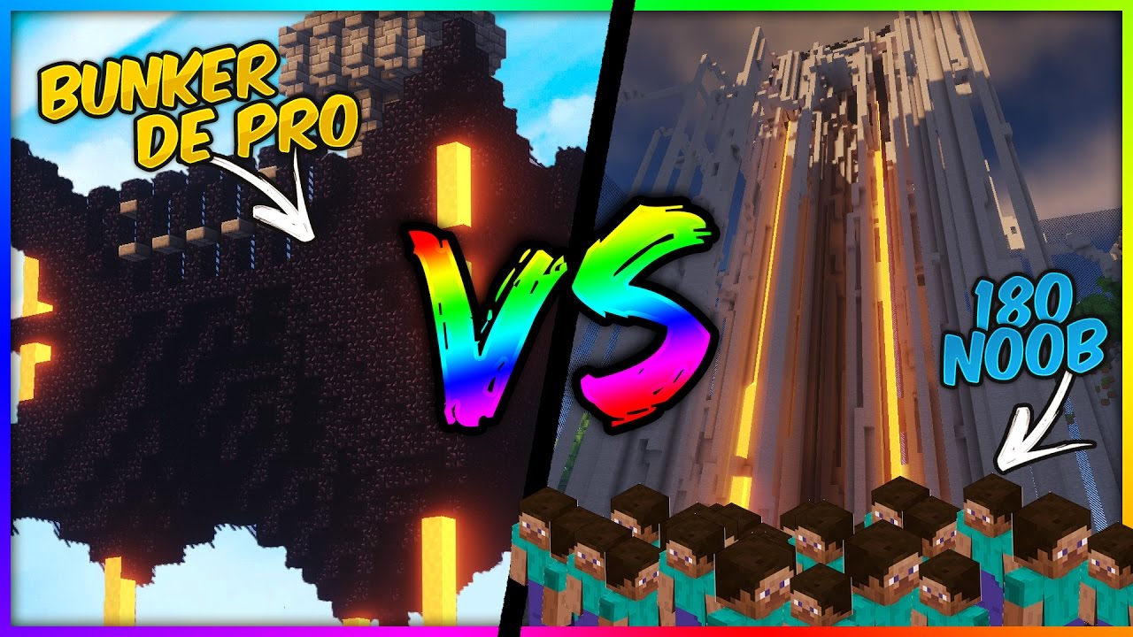 180 NOOB VS 4 PRO DANS UN BUNKER ! FT. TELFORT