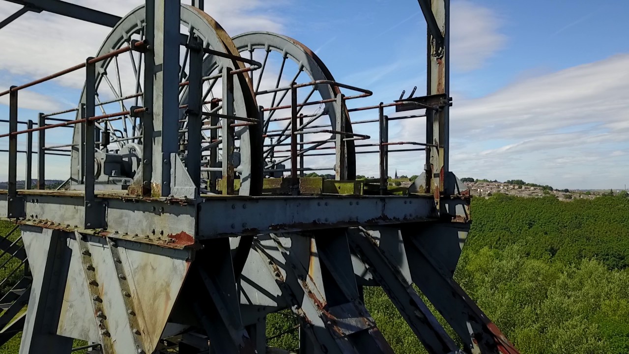 Drone Video of Barnsley Main headgear