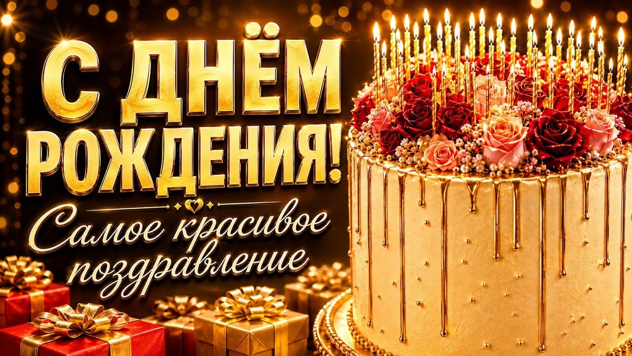 С ДНЁМ РОЖДЕНИЯ!🎂Самое КРАСИВОЕ поздравление для именинницы июня | Песня 2026г.