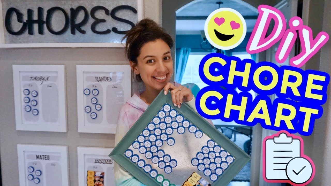 DIY CHORE CHART | How to easily track if your kids (or adults😉) do their chores!