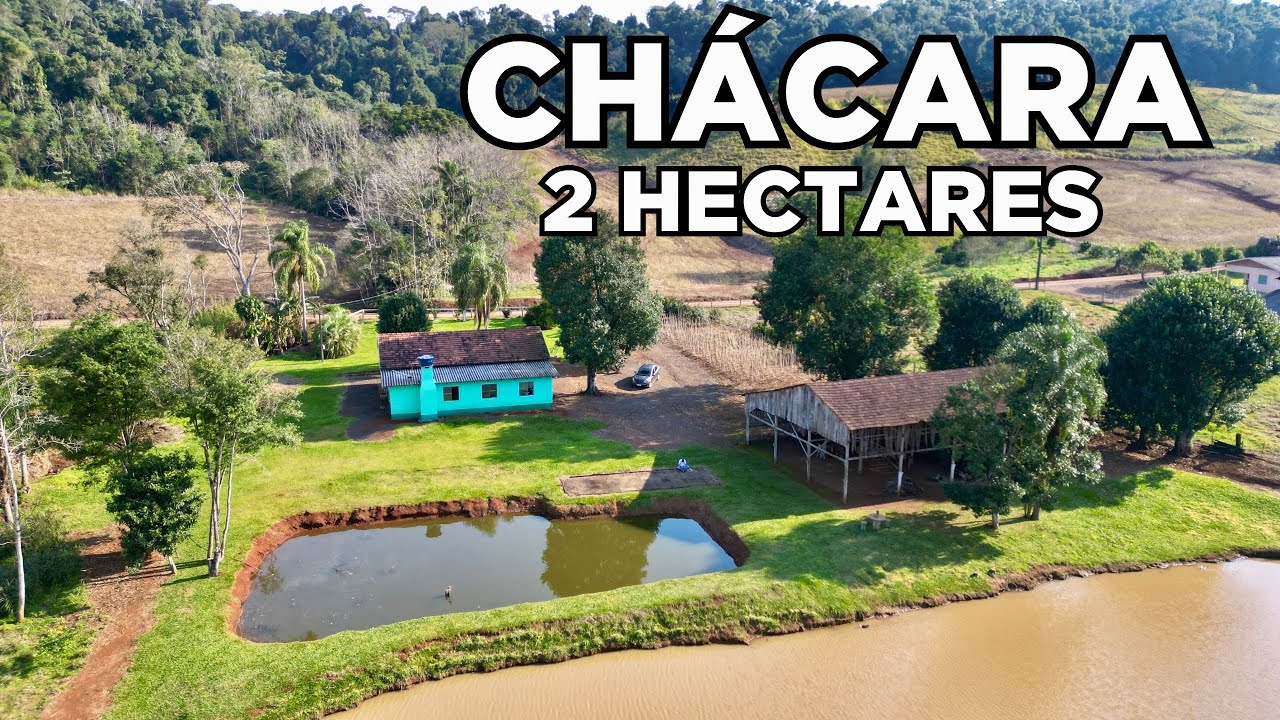 (INDISPONÍVEL) CHÁCARA A VENDA EM SANTA CATARINA CASA GALPÃO PEIXES FRUTAS PLANTAS R$750MIL