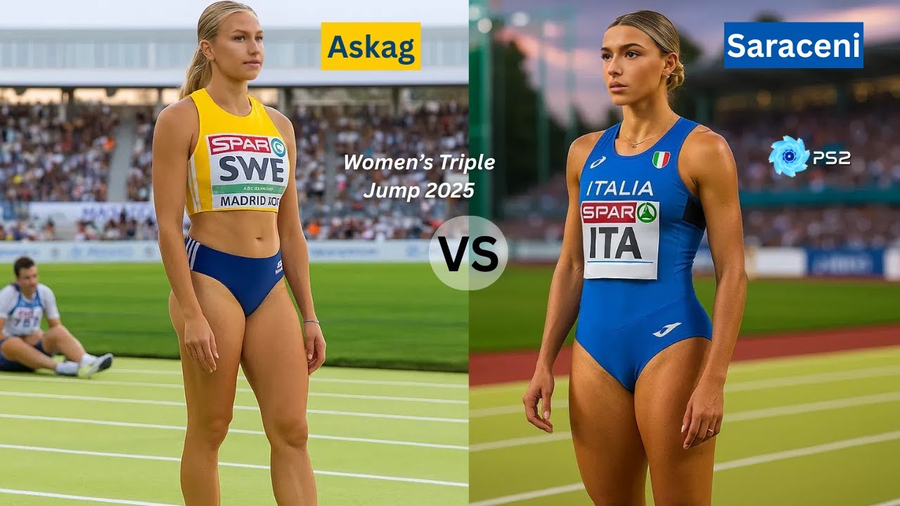 Erika Giorgia SARACENI vs Maja ASKAG, Women's Triple Jump 2025 #femaleathletes #triplejump