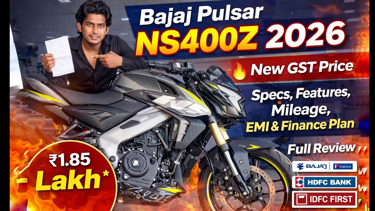 Bajaj Pulsar NS400Z 2026 🔥 Price, Mileage, Specs & Finance Plan | India’s Cheapest 400cc Bike?