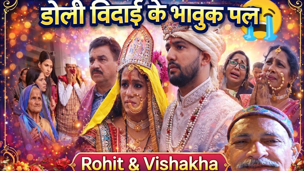 😭 डोली विदाई का भावुक पल।। माता पिता और परिवार रोक नहीं पाए आंसू 🥲 lifestyle vlog  @bhattvloger222