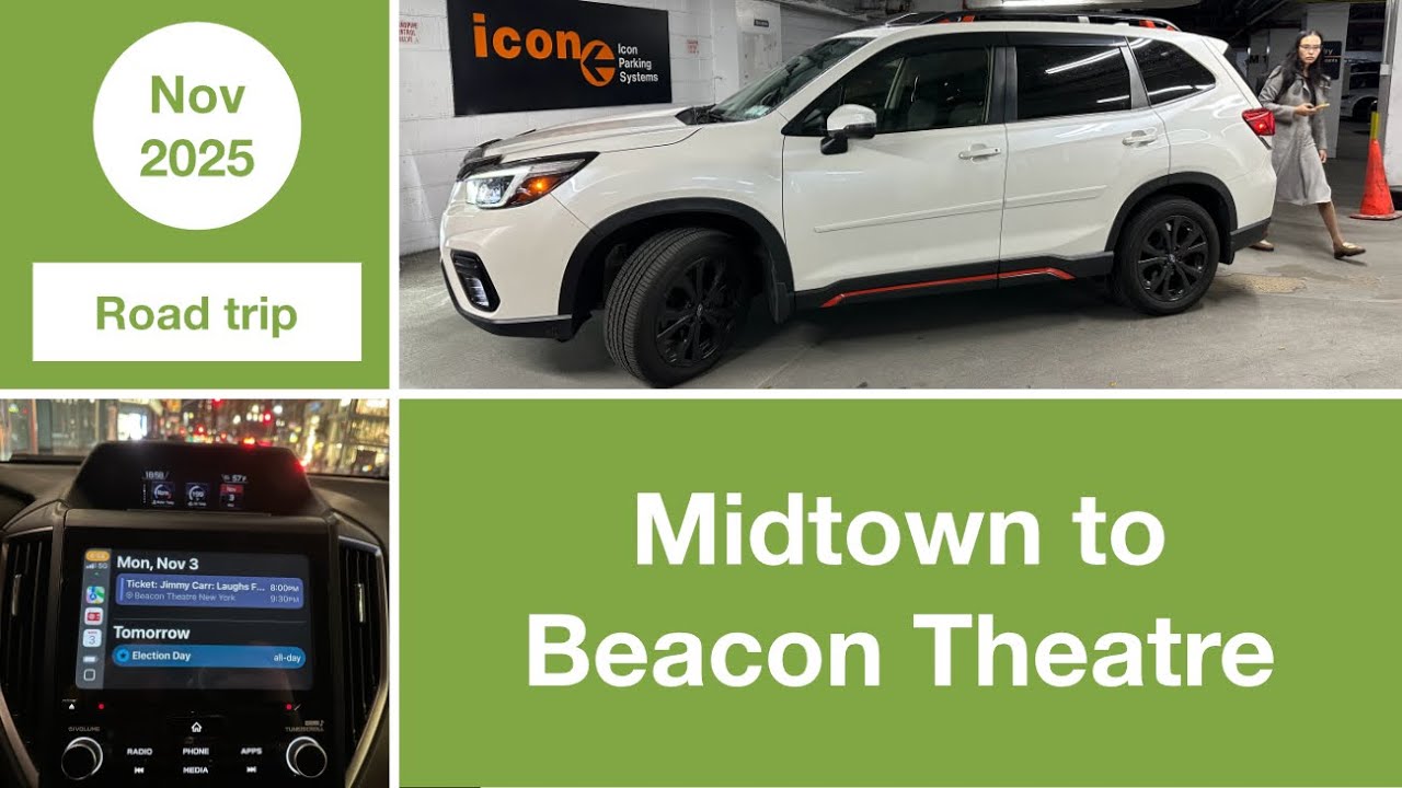 Driving from Midtown Manhattan to Beacon Theater | NYC | USA