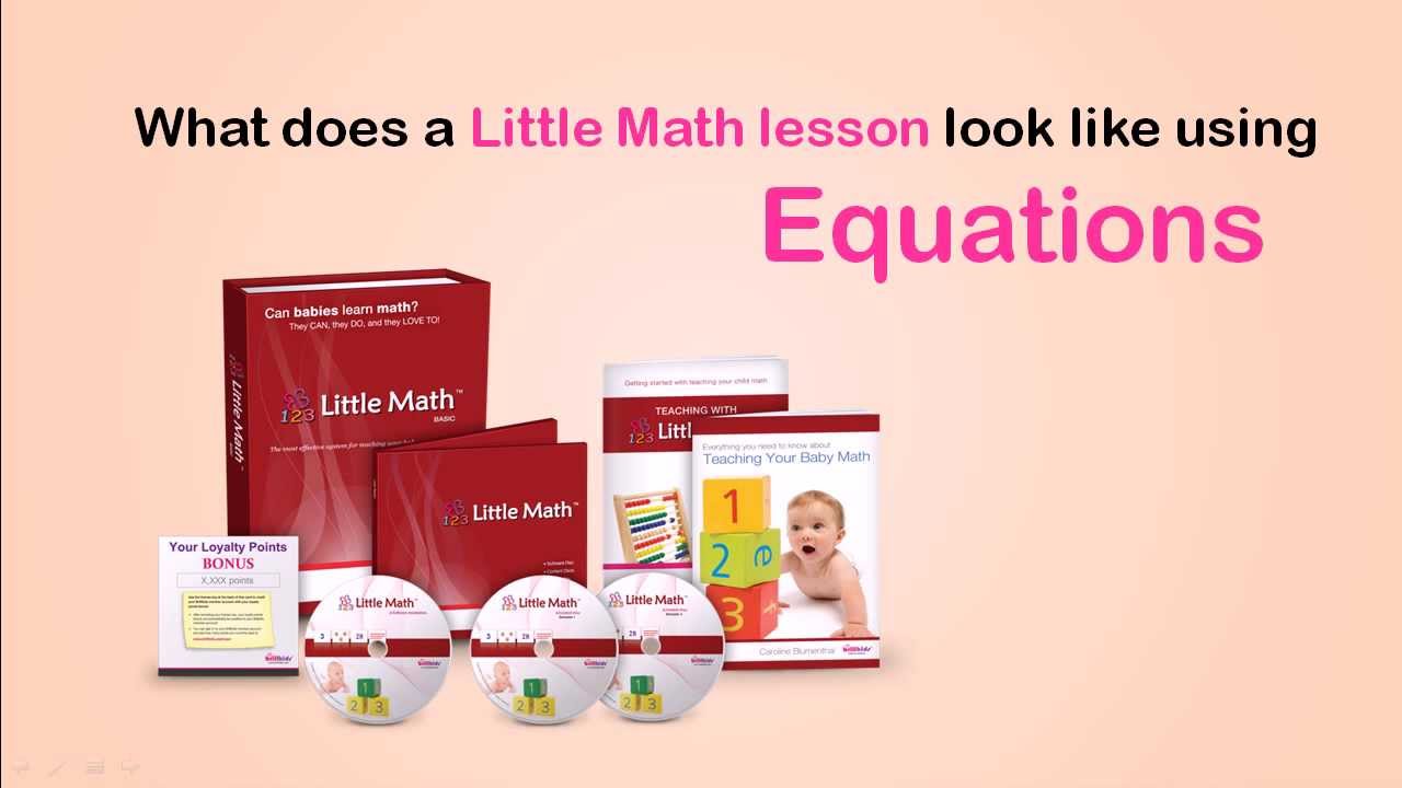 Little Math - Sample Equations lesson