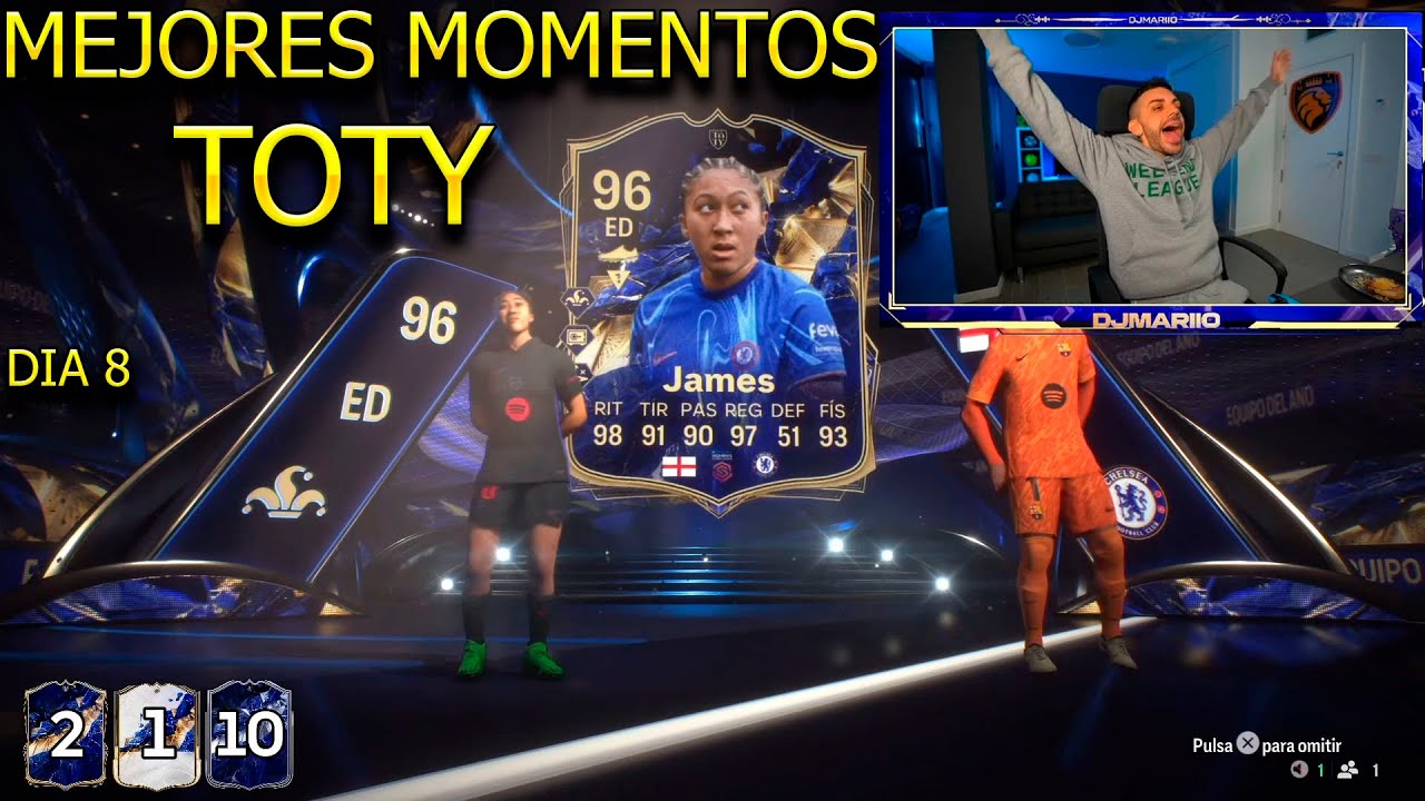 DjMaRiiO MEJORES MOMENTOS EN EL DIA 8 CON LOS TOTY EN EA SPORTS FC 25