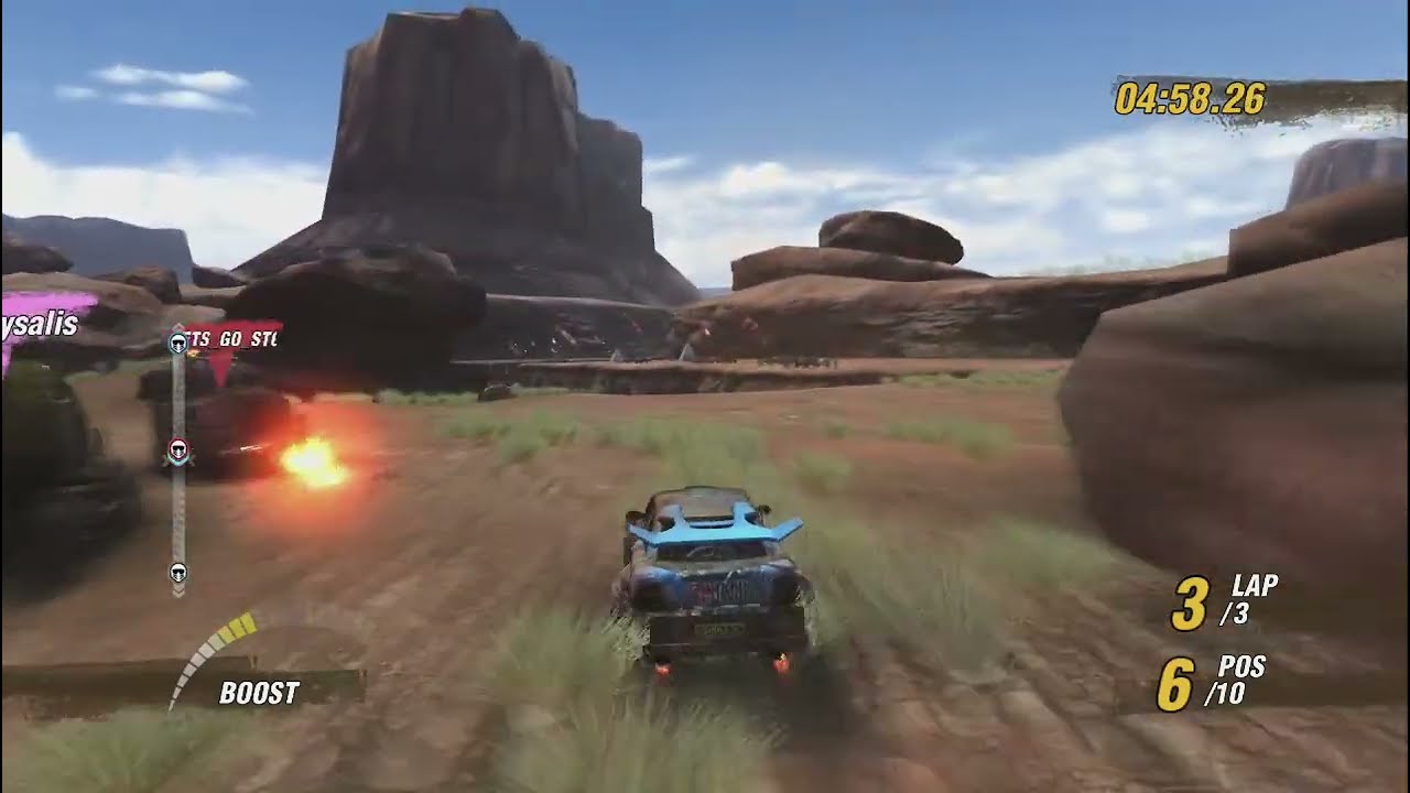 Playing MotorStorm Online