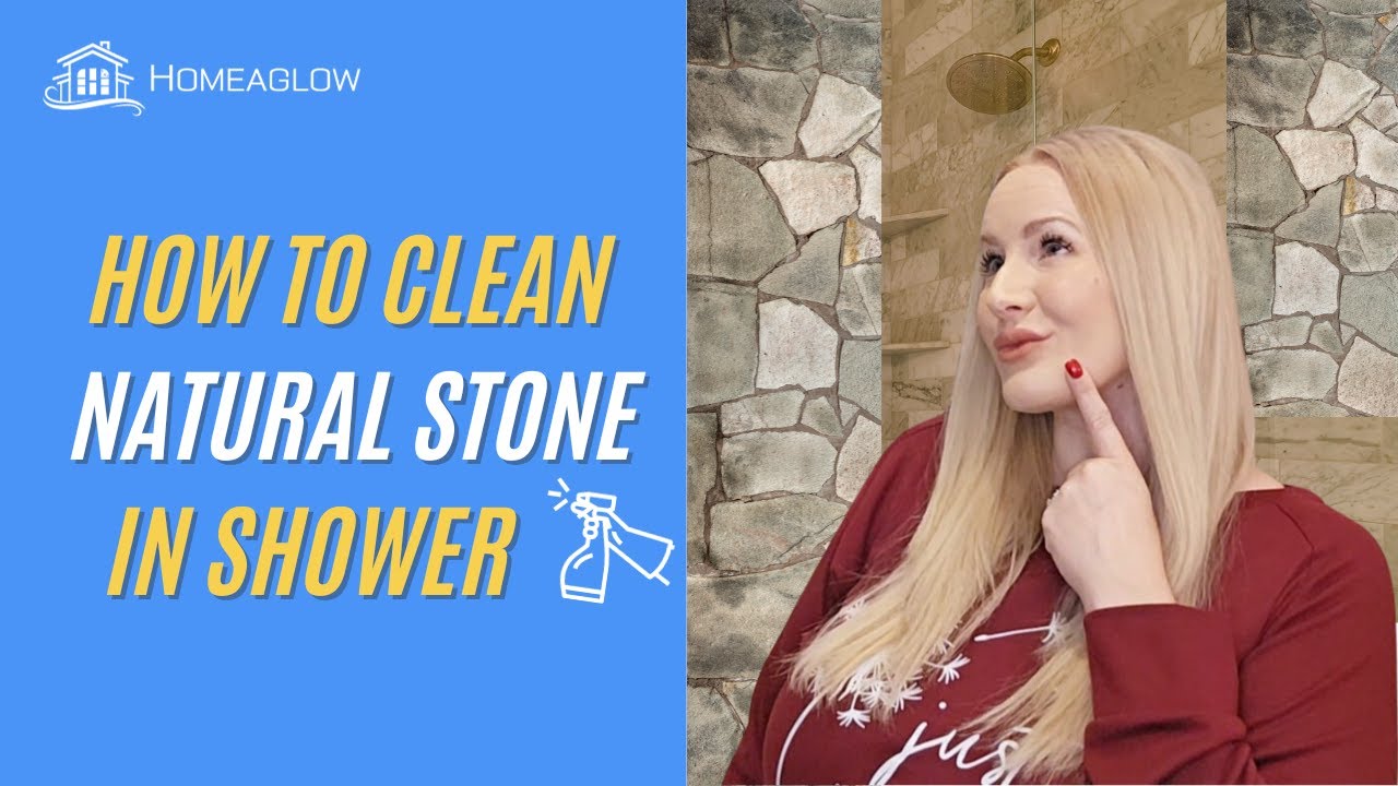 Stone Shower Deep Clean | Removing stains from stone tile