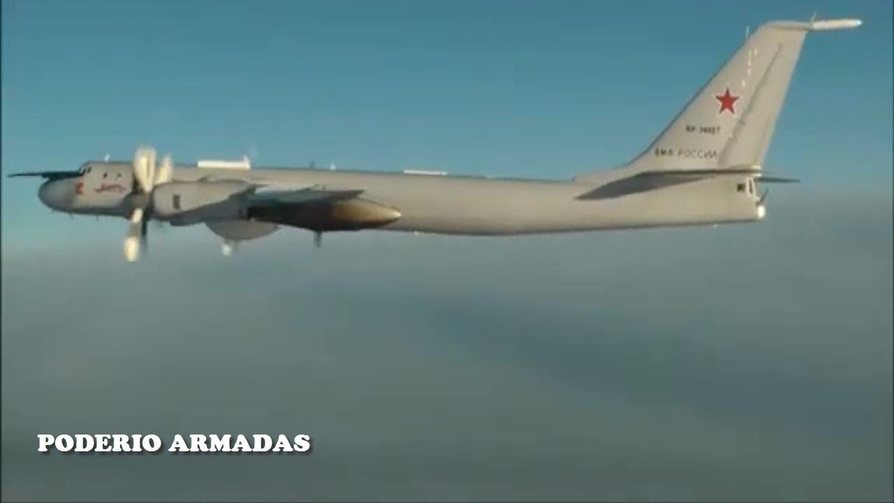 Dos aviones rusos de reconocimiento y guerra antisubmarina Tu-142 asustan a la OTAN