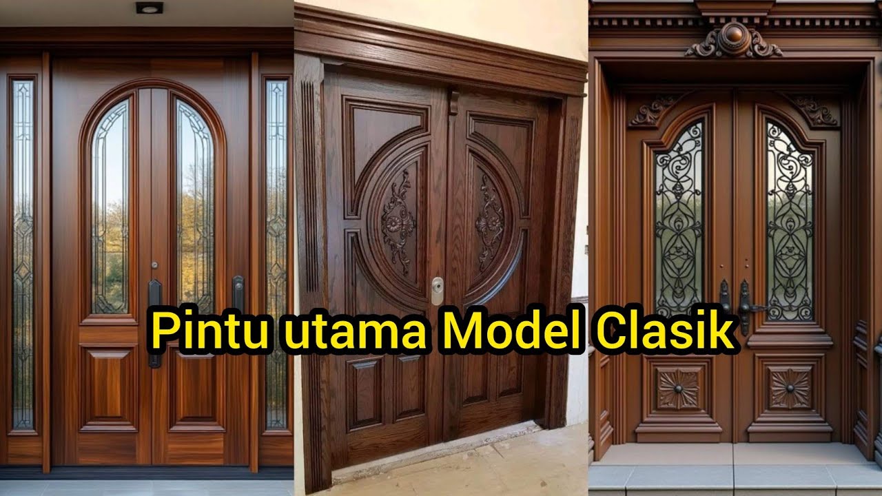 Inspirasi Model Pintu Utama (Kupu Tarung) Minimalis Elegant 